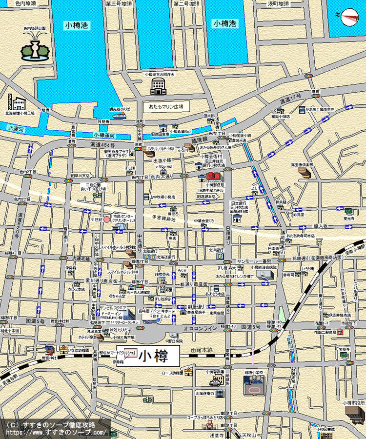 小樽ソープランドMAP